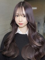 ジーナ 池袋(Zina) チョコレートブラウン/韓国巻き/韓国ヘアー/池袋美容院/ロング