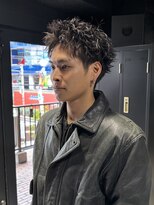 アウル 心斎橋(owl)&nbsp;【スパイキーショート×ピンパーマ】短髪/刈り上げ/メンズパーマ