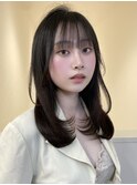 レイヤー/レイヤーカット/ローレイヤー/グレージュ/ヨシンモリ