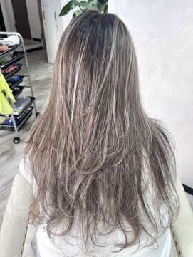 ベルヘアーデザイン 堺東(Belle hair Design) ハイライトレイヤーカットイルミナカラー20代30代40代堺東