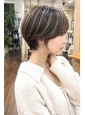 ショート×立体感ハイライト