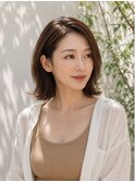 かきあげバングかきあげボブかき上げ前髪カジュアル前髪なし