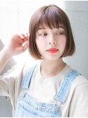 ブラウンベージュ 透明感 ダブルカラー