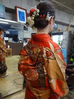 ヴァンテアン 巣鴨店 成人式のまとめ髪&着付け【西ヶ原】