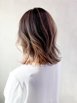 アイティー バイ アルバム 中野店(IT by ALBUM)&nbsp;ナチュラルバレイヤージュ_厚めバングローライト_ba281912