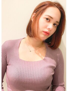 アンサム リリー(UNSOME Lille) 【UNSOMELille】ボブ/オレンジカラー