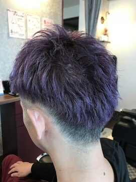 理容 うめむら バイオレットカラー