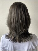 Hona hair ☆ カーキグレージュ×ミディアムレイヤー