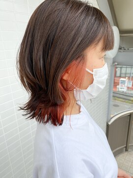 オーシャン(Ocean) ［OCEAN Hair&Life 水田成美］新色☆秋艶カラー×外ハネミディ