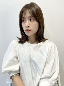 レトン 銀座(leton) 美髪/ホワイトグレージュ/大人かわいい/こなれミディ[銀座]