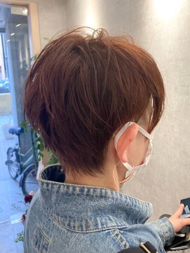 ボンドバイテトテ 三宮元町(BONDbytetote) 【BOND周のサロンスタイル】レイヤーショート×テラコッタ