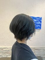 ヘアーアンドメイク エクリ 不動前店(Hair&Make equri)&nbsp;【目黒美容室】ショートカット・ネイビーブルーカラー