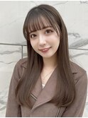 (韓国風/くびれヘア/縮毛矯正/前髪/サイドバング/小顔)