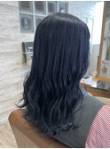 ダークブルー♪【宇都宮駅/インナーカラー】