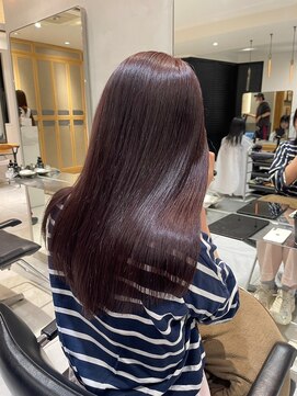 ヘアサロン ガリカ 表参道(hair salon Gallica) 暗髪艶感ラベンダーグレー/ブリーチなしダブルカラー