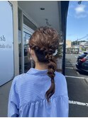 編みおろしヘアセット