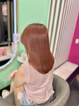 ルフレ 新宿本店2nd(Reflet) オレンジブラウン/髪質改善