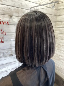 プログレス つくば店(PROGRESS by ヂェムクローバーヘアー) 脱白髪染めハイライトカラー