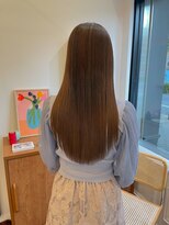ヘアーアイスカルテット(HAIR ICI QUARTET)&nbsp;縮毛矯正ロング♪コスメストレート髪質改善ココアベージュ