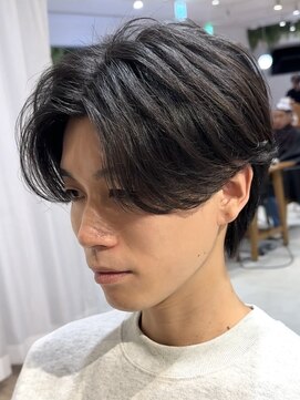 ビューブルー 亀戸錦糸町(VIEW BLUE) 毛流れニュアンスパーマセンターパート/カルマパーマ