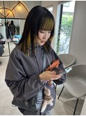 韓国レイヤーボブケアブリーチダブルカラー[大宮]裾カラー