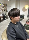 襟足長めメンズマッシュ
