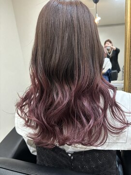 フィー 北千住店(fee) ピンクパープルグラデーション