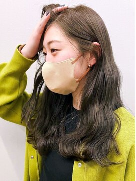 カノエ 山口矢原店(canoe) オリーブアッシュ ニュアンスパーマ