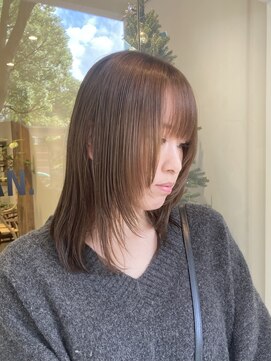 シアン 矢場町店(CYAN.) 顔まわりレイヤー×ベージュカラー