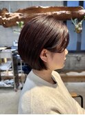 マチルダボブ/チェリーブラウン/30代