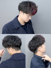 アルム 代官山 恵比寿(ARUIM) ゆるふわ無造作束感ナチュラルマッシュメンズカットメンズパーマ