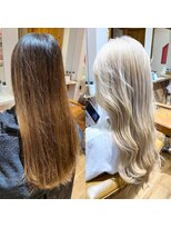 アヴァンス 難波店(AVANCE.)&nbsp;ケアブリーチ×ホワイトブロンド