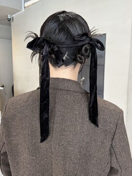 ヘアー アイス ルーチェ(HAIR ICI LUCE) 20代成人式卒業式向け♪ナチュラルカラー編み込みアレンジヘア