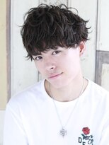 エミル 国分寺(emile)&nbsp;黒髪ソフトツーブロックの無造作ショート【国分寺】