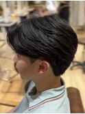 目黒/品川 スペインカールブルーブラックフェザーパーマ