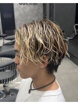 メンズ サロン ドット トウキョウ 町田店(men's salon dot. tokyo)&nbsp;ブリーチ4回ダメージ毛にツイストスパイラル