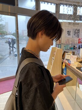 コワファースト 大分(COIFF1RST) メンズショート/グレージュ/センターパート