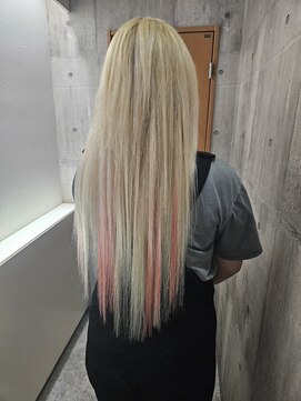 ヘアメイク フォックス 錦店(hair make FOX) エクステ/デザインカラー風/ロング