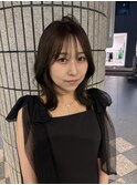 オリーブカラー/アッシュカラー/透明感カラー/くびれカット