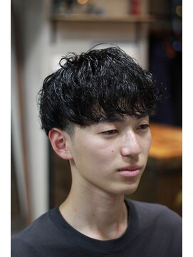 2ブロックカールパーマ