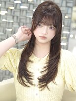 ウィーニード 名古屋(WENEED) 《韓国ヘア》韓国レイヤー*メープルブラウン