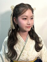 シド 表参道(s.i.d) 波巻きヘアセット/成人式卒業式着付け/ハーフツイン/韓国ヘア