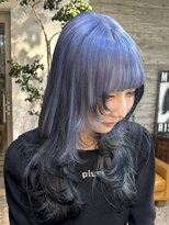ヲタク(wotaku.)&nbsp;エンドカラー裾カラーデザインカラーホワイトアッシュハイトーン