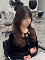 ジーニー 千葉(GENiE) 韓国レイヤーカット/顔周り/マロンベージュ/古荘竜生
