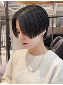 ショートボブレイヤーボブパーマ切りっぱなしボブ縮毛矯正