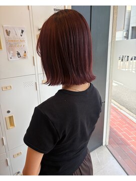 ローレン(LOREM) ピンクバイオレット×ボブダークパープル
