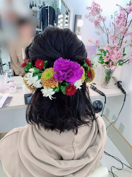 ベッラバンビーナ 美容室(Bella Bambina) ハーフアップ