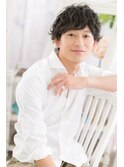 少年っぽさ残る☆ナチュラルパーマ抜け感くせ毛ショート