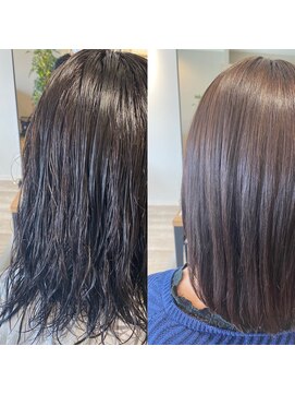 トライブ(Tribe) ファイバープレックス毛髪改善仕上がり例