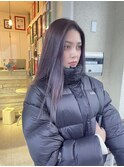 透明感カラー ダークカラー ダブルカラー ケアカラー ロングヘア
